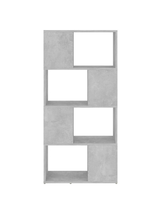 Grāmatu plaukts, betona pelēks, 60x24x124,5 cm
