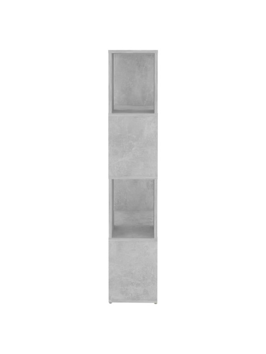 Grāmatu plaukts, betona pelēks, 60x24x124,5 cm