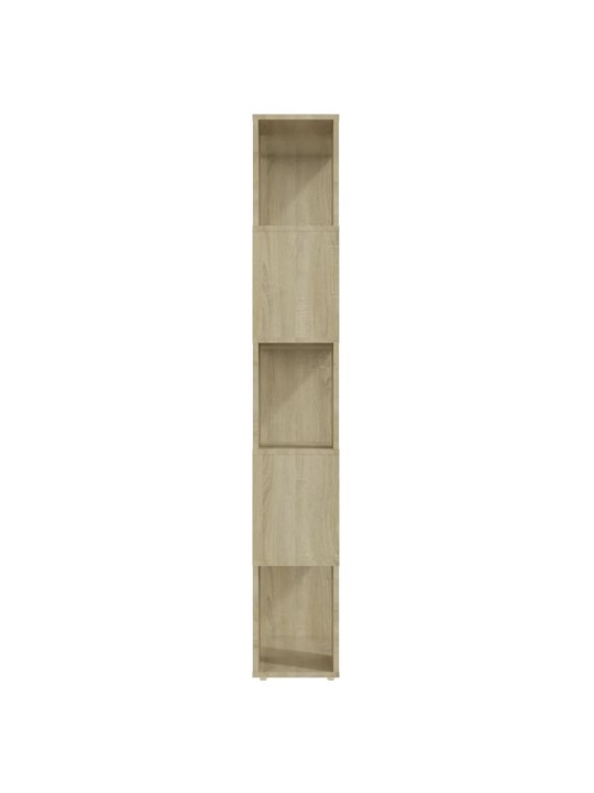 Grāmatu plaukts, ozolkoka krāsa, 60x24x155 cm