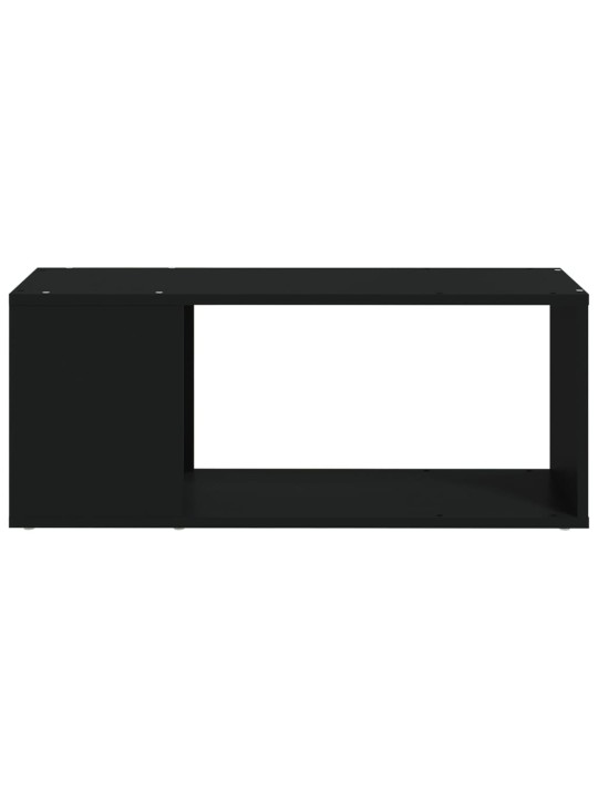 Tv plaukts, melns, 80x24x32 cm, inženierijas koks