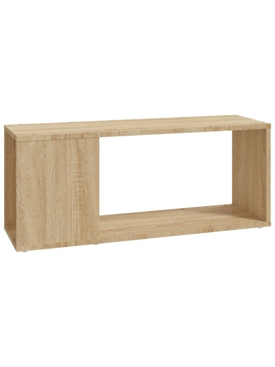Tv plaukts, ozolkoka krāsa, 80x24x32 cm, inženierijas koks