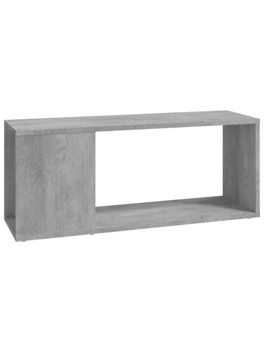 Tv plaukts, betona pelēks, 80x24x32 cm, inženierijas koks