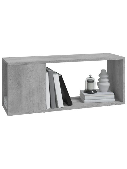 Tv plaukts, betona pelēks, 80x24x32 cm, inženierijas koks