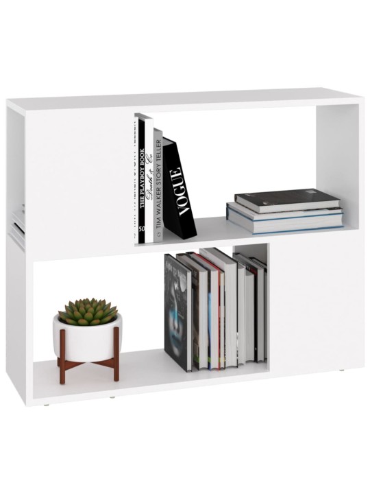 Tv plaukts, balts, 80x24x63 cm, inženierijas koks