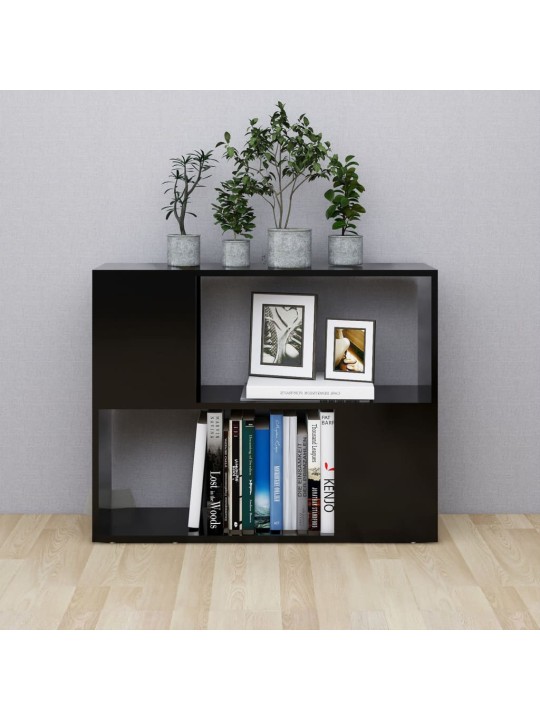 Tv plaukts, melns, 80x24x63 cm, inženierijas koks