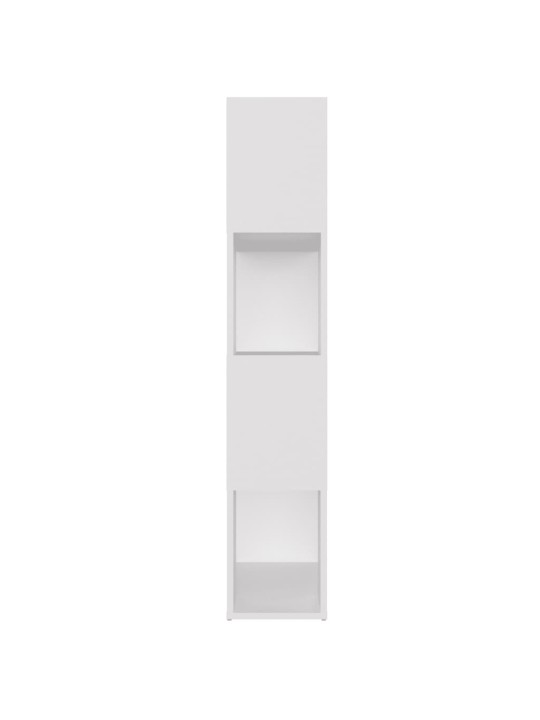 Grāmatu plaukts, balts, 80x24x124,5 cm, inženierijas koks