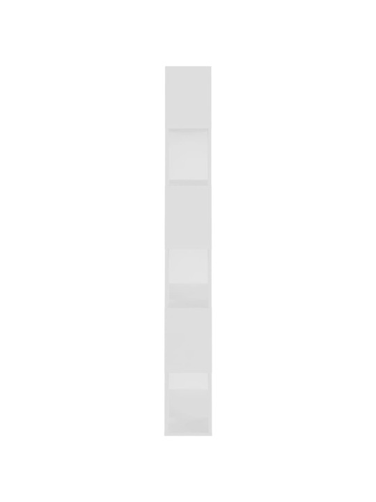 Grāmatu plaukts, 80x24x186 cm, balts, skaidu plāksne