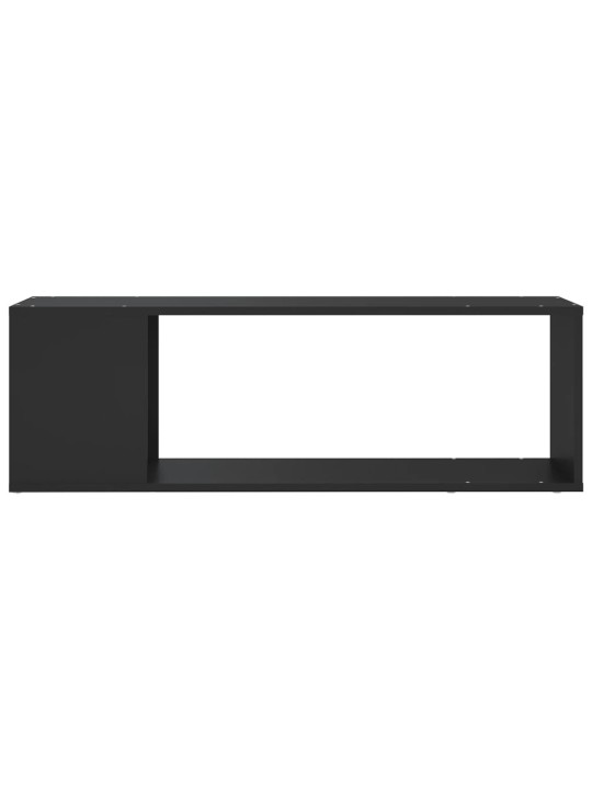 Tv plaukts, melns, 100x24x32 cm, inženierijas koks