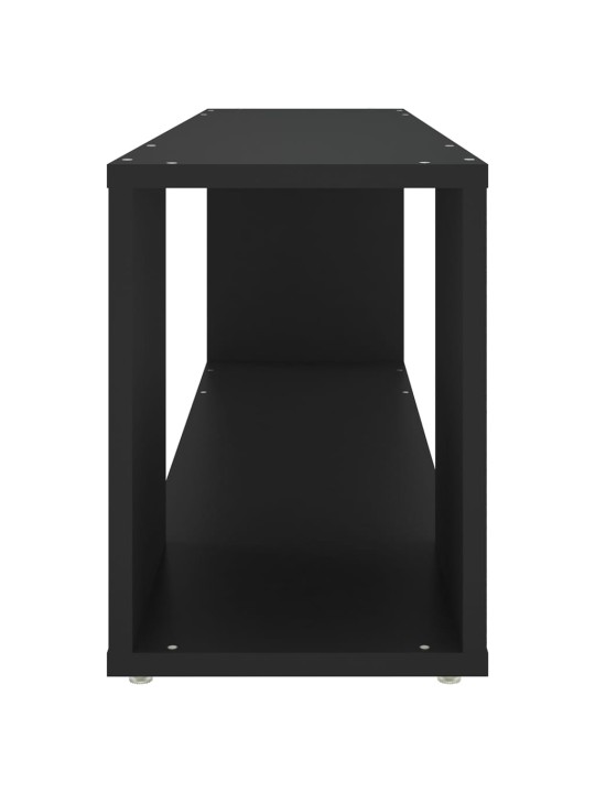 Tv plaukts, melns, 100x24x32 cm, inženierijas koks