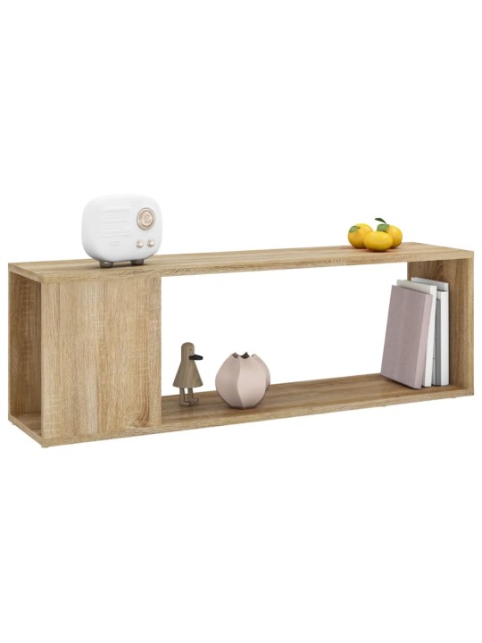 Tv plaukts, ozolkoka krāsa, 100x24x32 cm, inženierijas koks