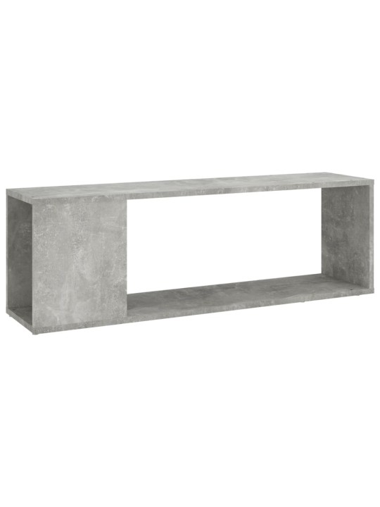 Tv plaukts, betona pelēks, 100x24x32 cm, inženierijas koks