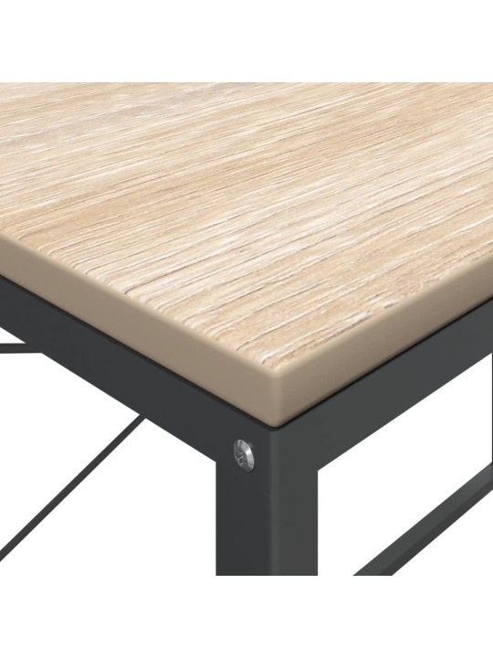 Datorgalds, 110x60x70 cm inženierijas koks melna un ozola krāsa
