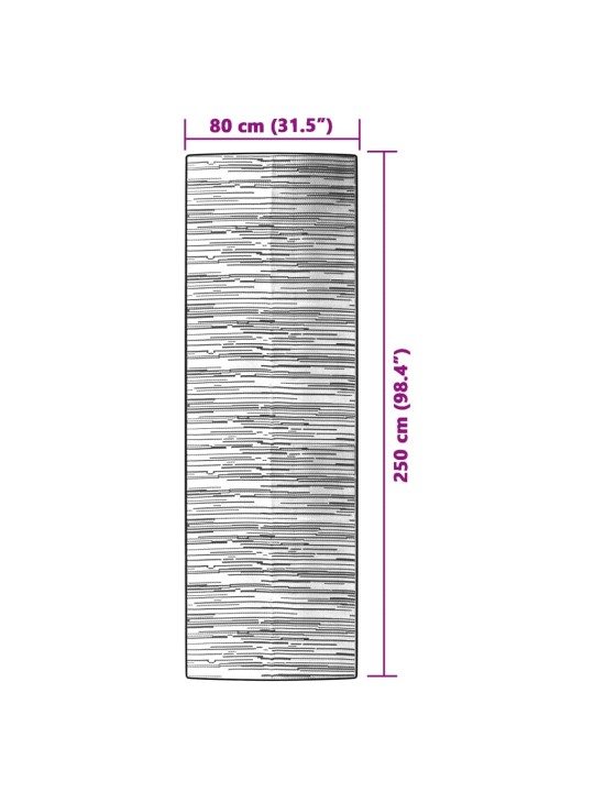 Āra paklājs arakil brūns 80x250 cm pp