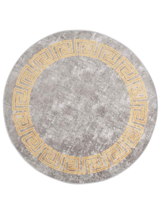 Paklājs, φ 120 cm, mazgājams, neslīdošs, pelēks