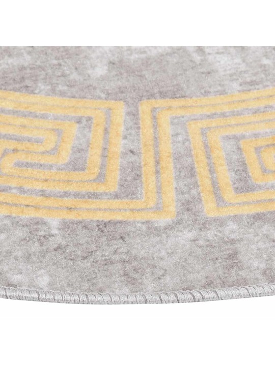Paklājs, φ 120 cm, mazgājams, neslīdošs, pelēks