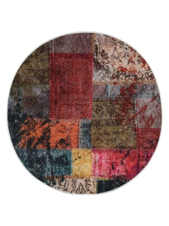 Paklājs, φ 120 cm, mazgājams, neslīdošs, daudzkrāsains