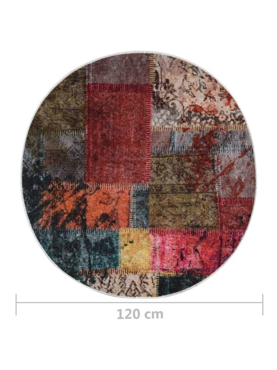 Paklājs, φ 120 cm, mazgājams, neslīdošs, daudzkrāsains