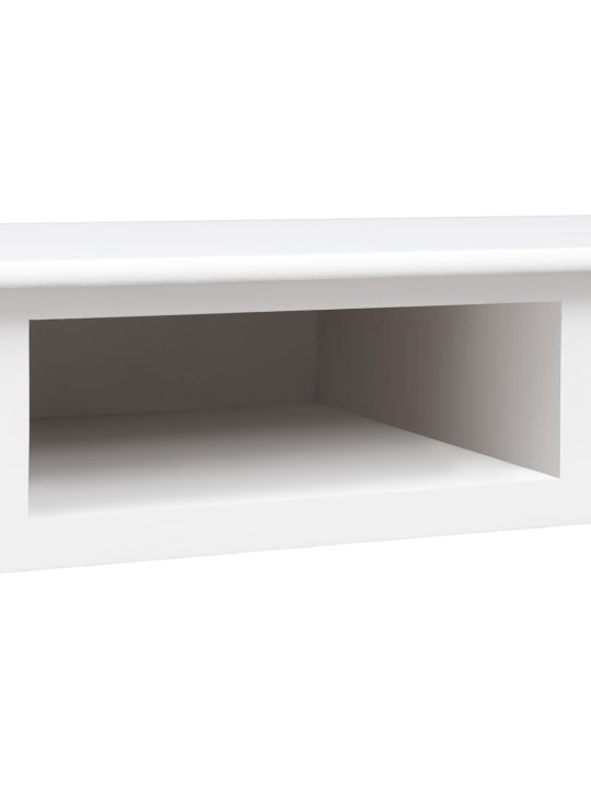 Rakstāmgalds, 108x45x76 cm, balts, paulonijas masīvkoks