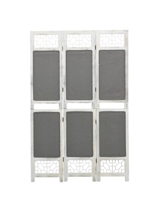 3 paneļu istabas aizslietnis, pelēks, 105x165 cm, audums