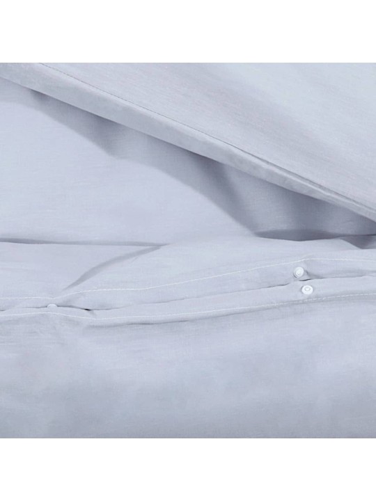 Gultasveļas komplekts, pelēks, 140x200 cm, kokvilna