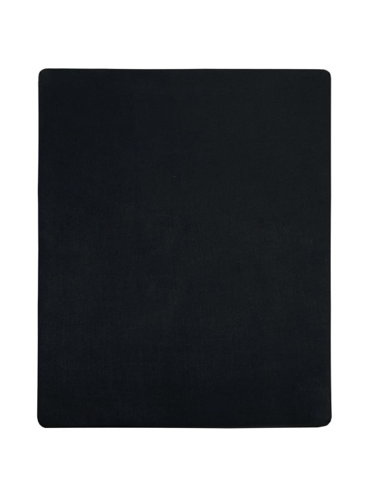 Palagi ar gumiju, 2 gab., melni, 160x200 cm, kokvilna