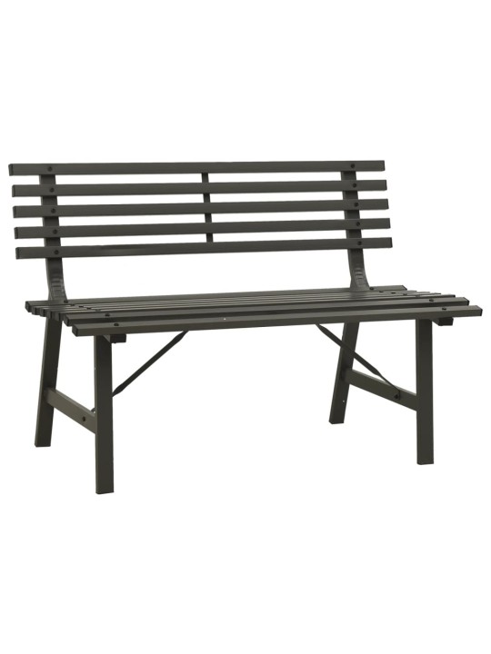 Dārza sols, 110 cm, tērauds, melns