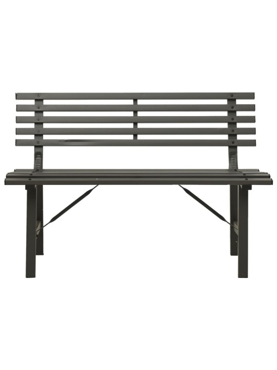 Dārza sols, 110 cm, tērauds, melns