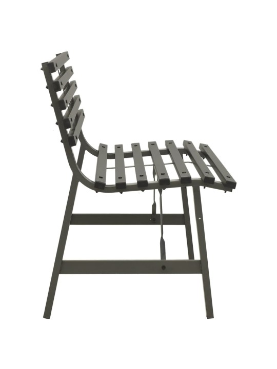 Dārza sols, 110 cm, tērauds, melns