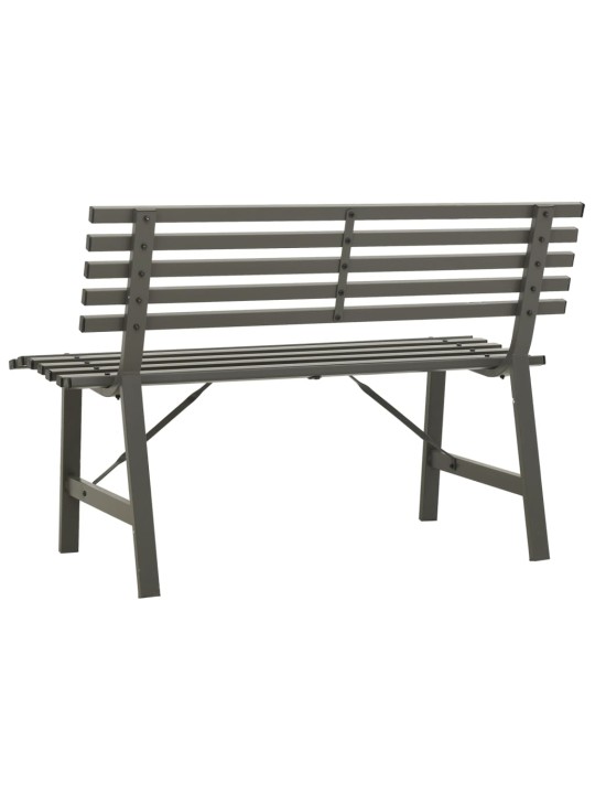 Dārza sols, 110 cm, tērauds, melns