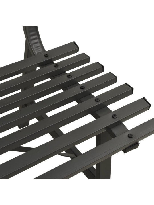 Dārza sols, 110 cm, tērauds, melns