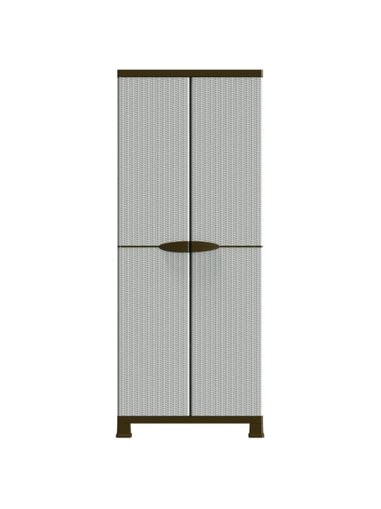 Skapītis, 68x39x171,5cm, plastmasa, rotangpalmas pinuma dizains