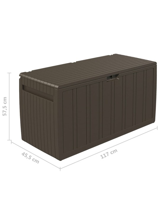 Mantu kaste, brūna, 117x45,5x57,5 cm, 270 l
