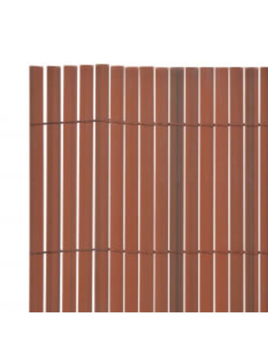 Dārza žogs, divpusējs, 110x300 cm, brūns