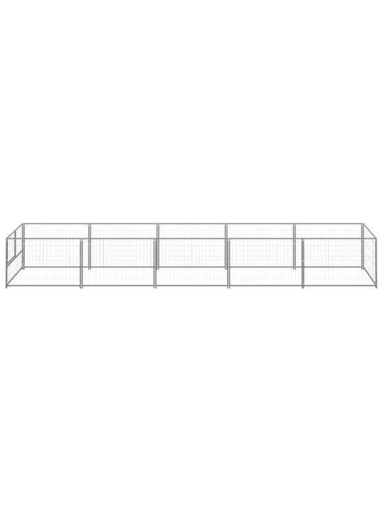 Suņu voljērs, sudraba krāsa, 5 m², tērauds