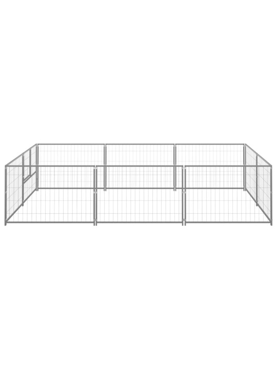 Suņu voljērs, sudraba krāsa, 6 m², tērauds