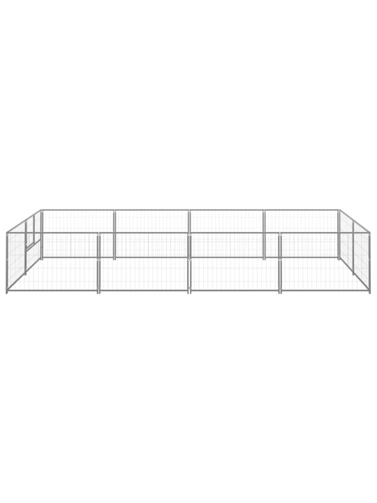 Suņu voljērs, sudraba krāsa, 8 m², tērauds