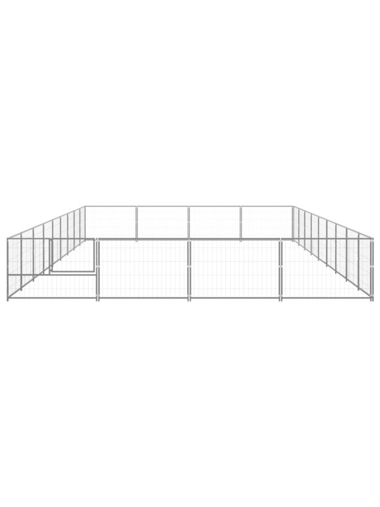 Suņu voljērs, sudraba krāsa, 36 m², tērauds