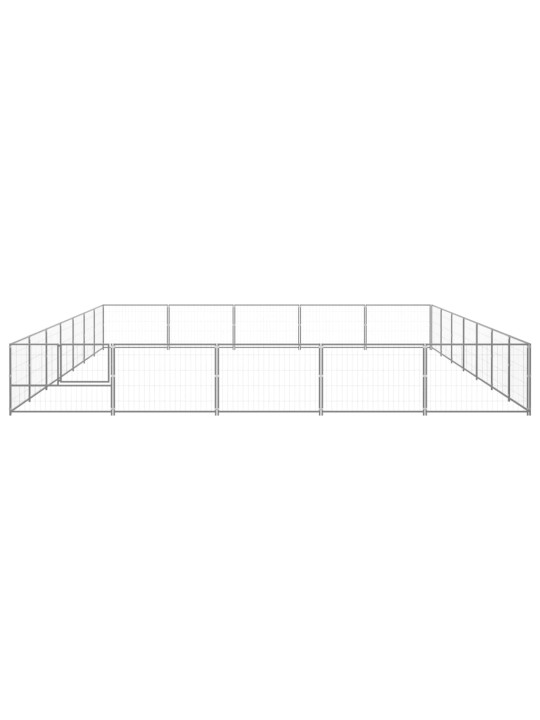 Suņu voljērs, sudraba krāsa, 35 m², tērauds