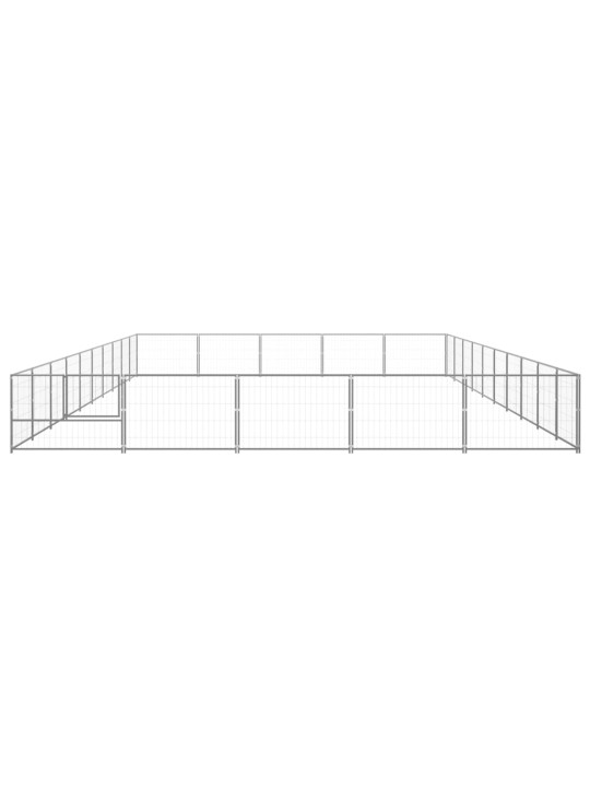 Suņu voljērs, sudraba krāsa, 50 m², tērauds