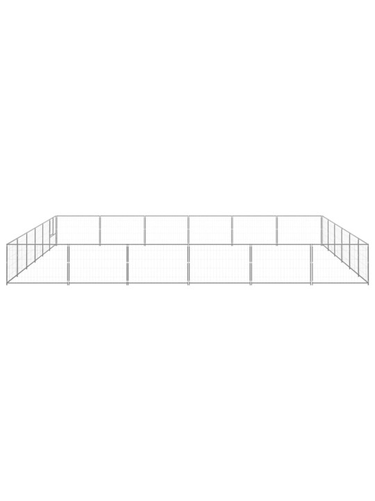 Suņu voljērs, sudraba krāsa, 36 m², tērauds