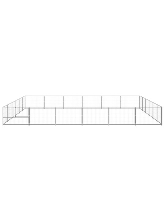 Suņu voljērs, sudraba krāsa, 36 m², tērauds