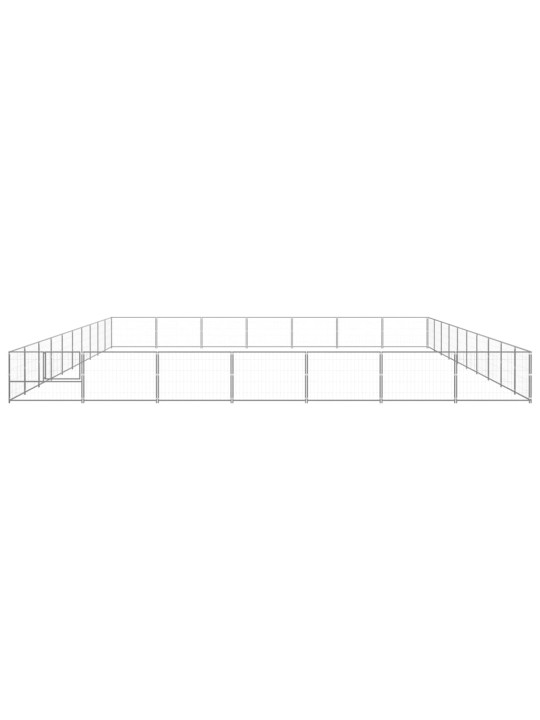 Suņu voljērs, sudraba krāsa, 70 m², tērauds