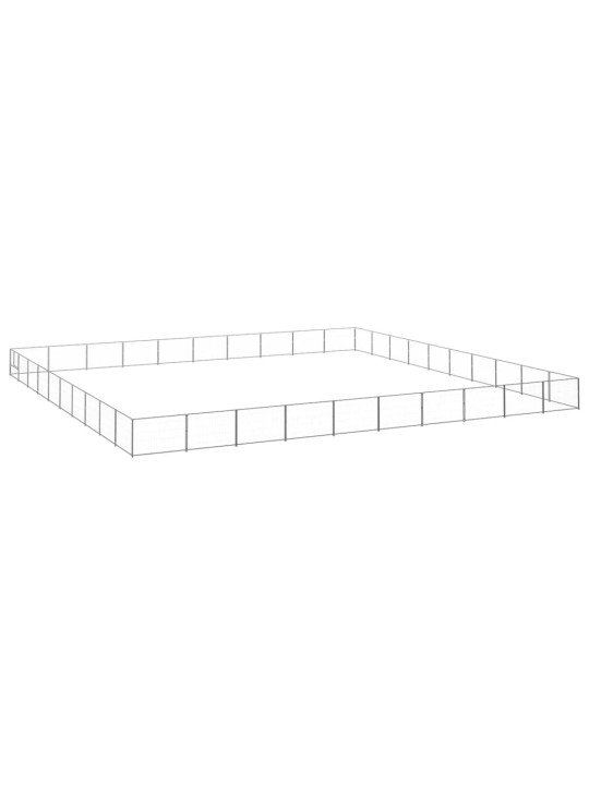 Suņu voljērs, sudraba krāsa, 100 m², tērauds
