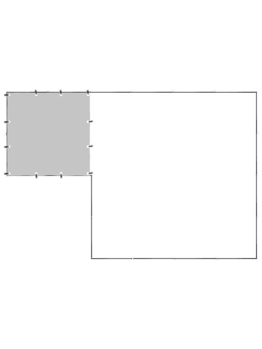 Suņu voljērs, melns, 6,05 m², tērauds