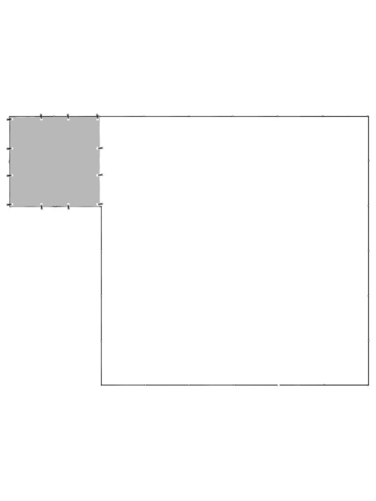 Suņu voljērs, melns, 12,1 m², tērauds