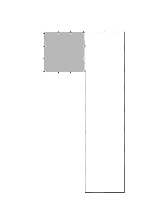 Suņu voljērs, melns, 6,05 m², tērauds