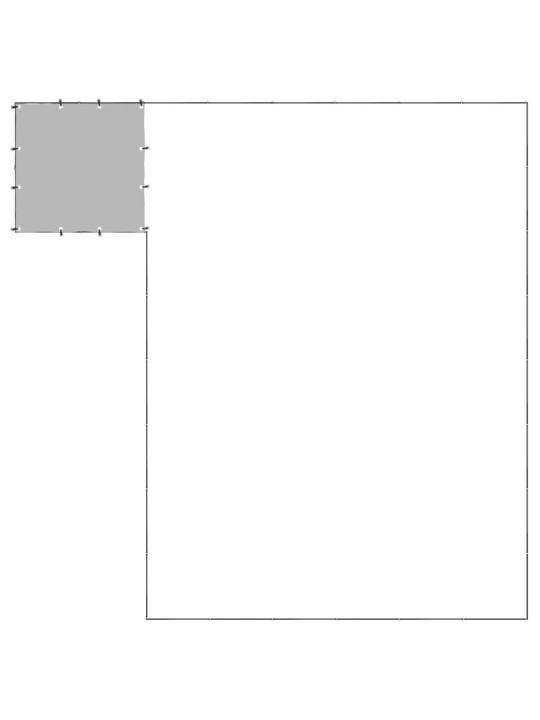 Suņu voljērs, 15,73 m², tērauds, melns