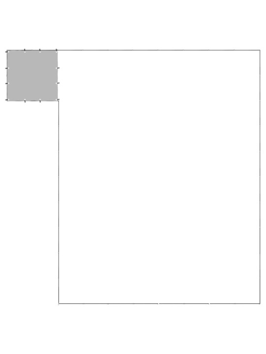 Suņu voljērs, 25,41 m², tērauds, melns