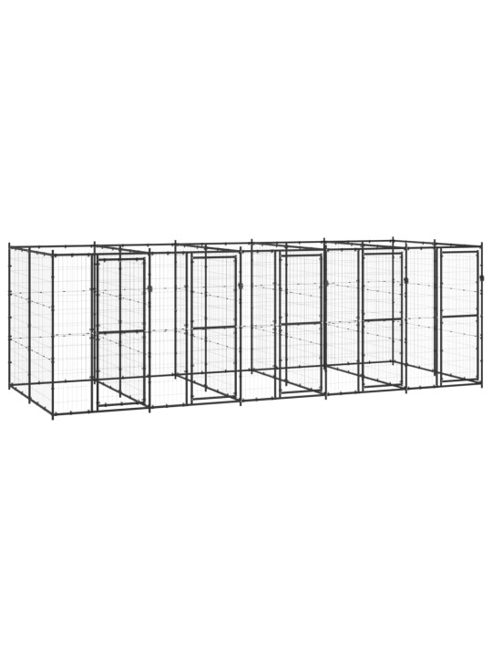 Suņu voljērs, 12,1 m², tērauds