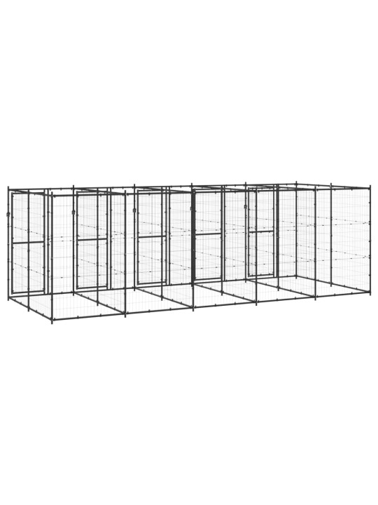 Suņu voljērs, 12,1 m², tērauds